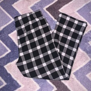 Black & White Flannel Pants